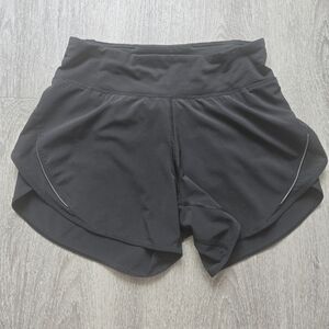 Lululemon Speed Up High-Rise Lined Short 4" Black Size 4